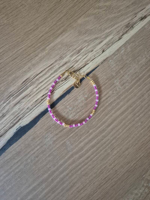 Armband MANON lichtroze/roze/goud