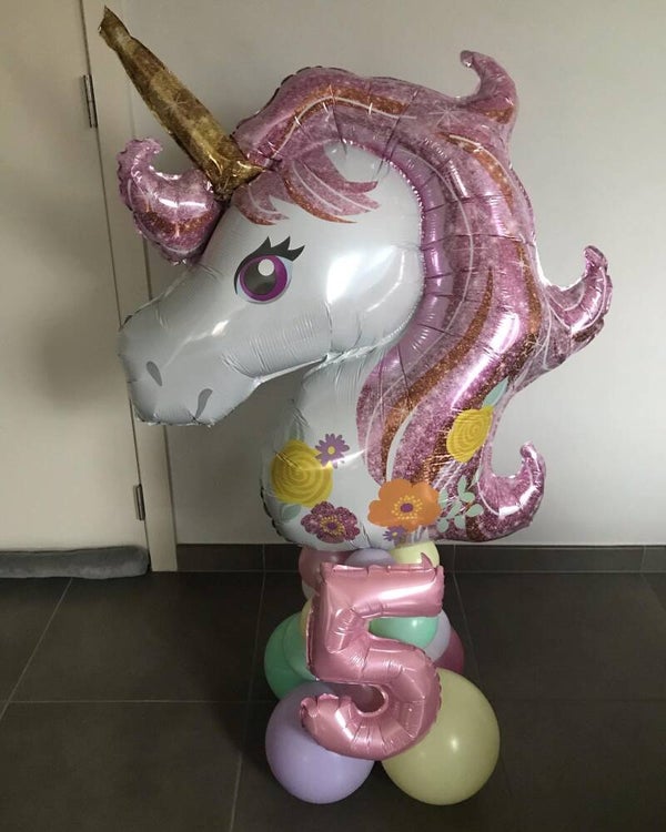 Unicorn op ballon steuntje