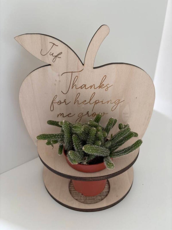 Appel met plantje