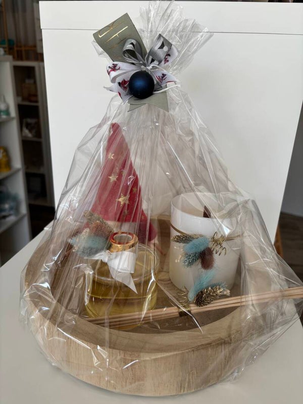 Luxe setje op houten plateau