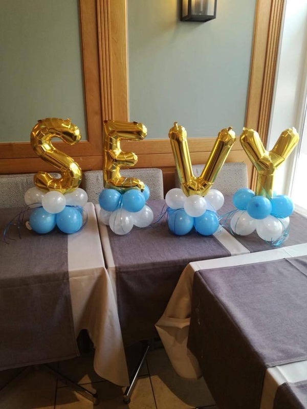 Mini Ballon Letter of Cijfer