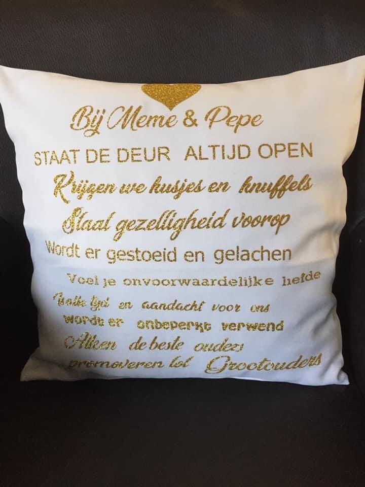 Kussen Bij Meme en Pepe