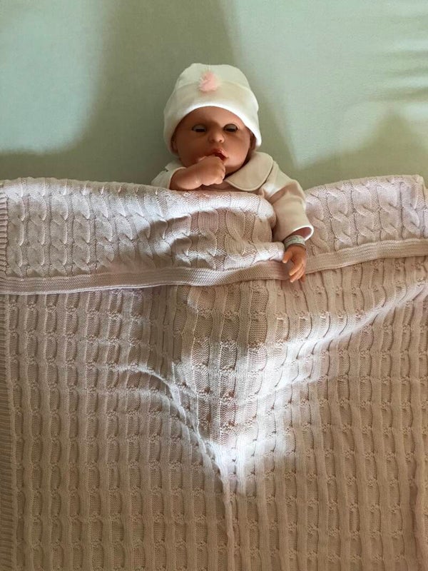 Kabel dekentje petit mouton