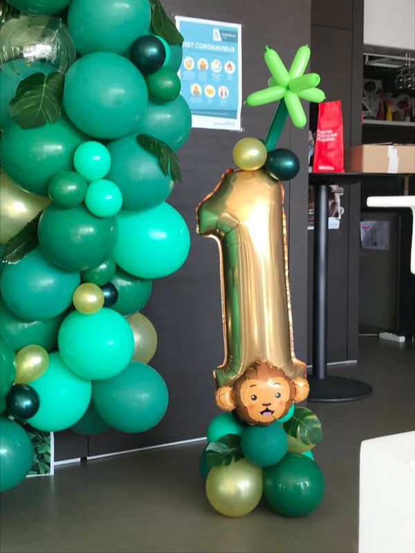 Cijfer op ballon steuntje