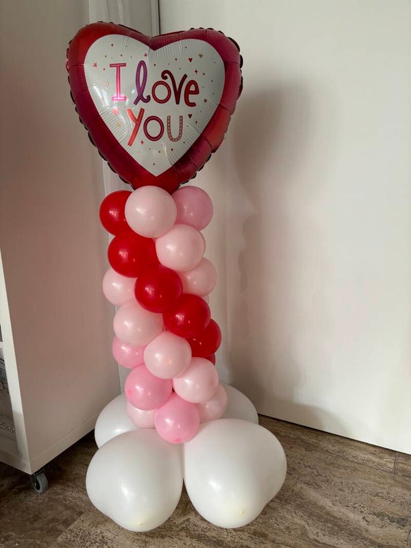 Mini ballonnen pilaar