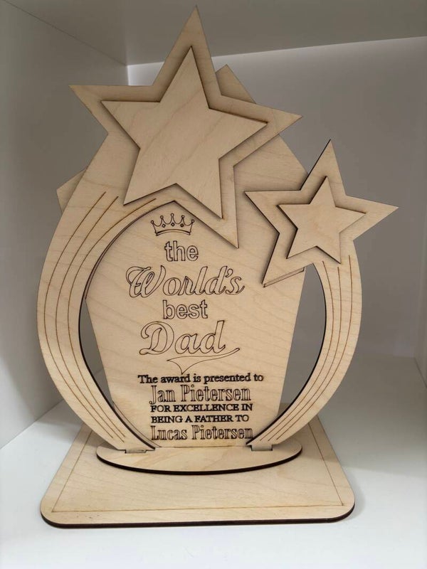 Worlds best Dad troffee