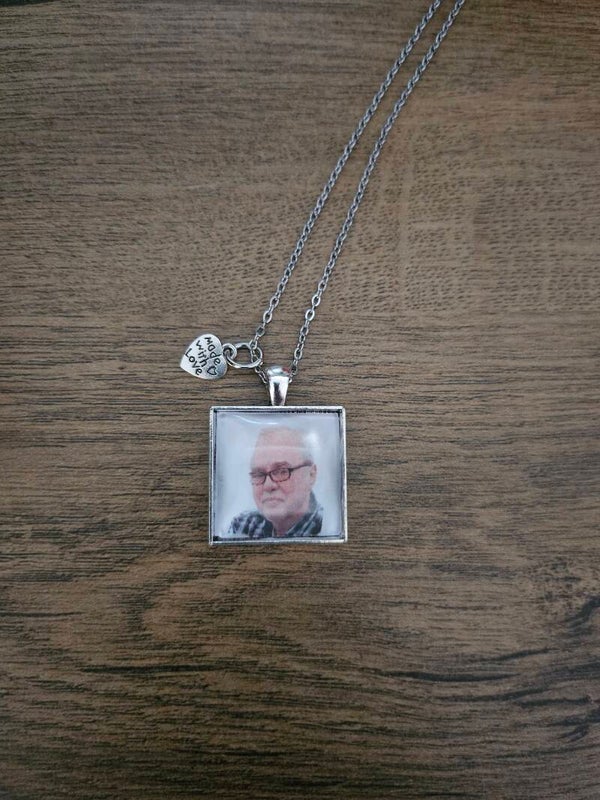 Handmade epoxy foto bedel
