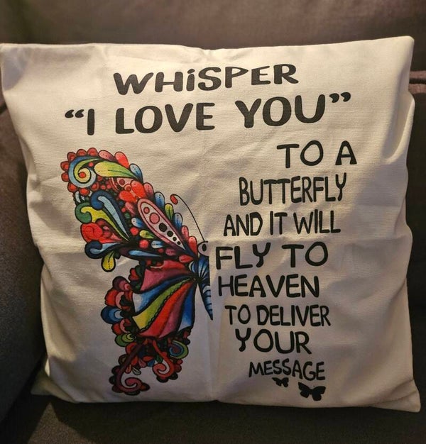 Pluche kussen "Whisper I Love You"