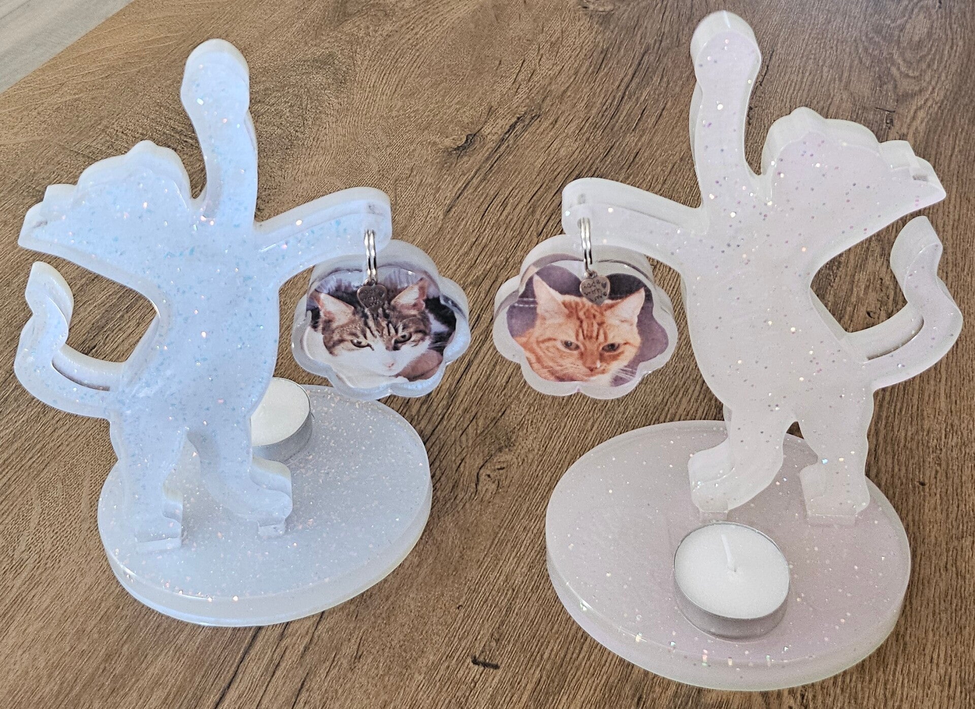 Staande Kat Foto/ Waxinelicht