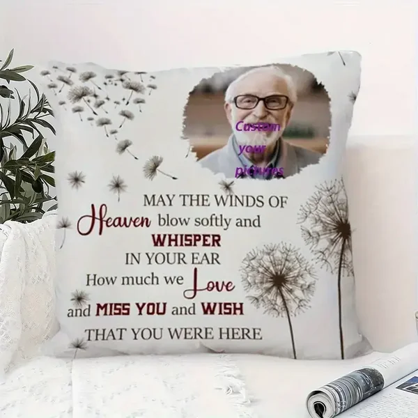 Pluche fotokussen "Wish that you were here"