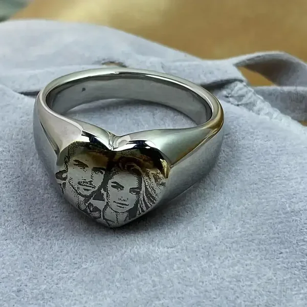 Hartvormige foto Ring