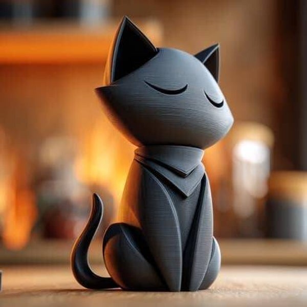 3D Herdenkingsurn slapende kat