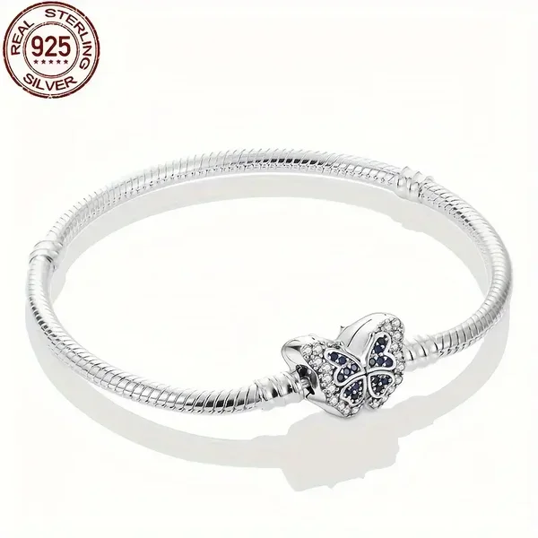 Bedel Armband Vlinder met steentjes