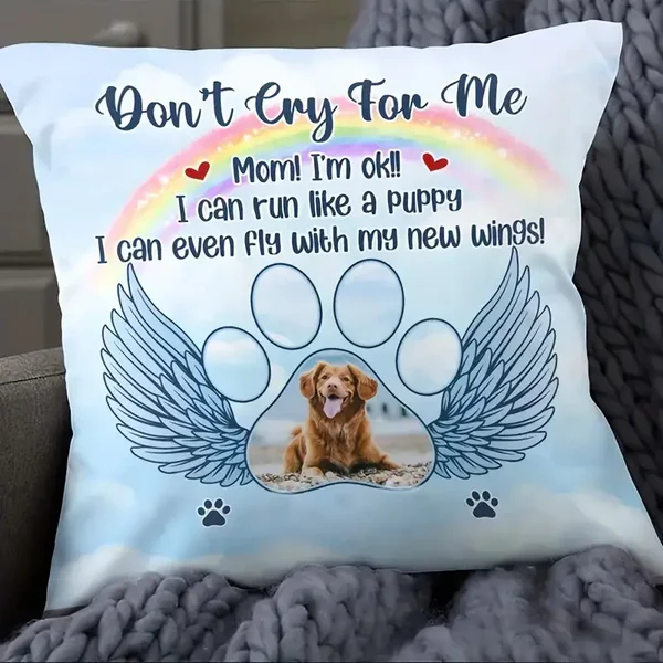 Pluche huisdier fotokussen "Don`t cry for me"