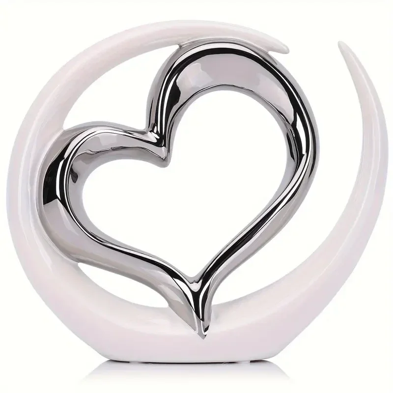 Ornament Keramisch Hart rond