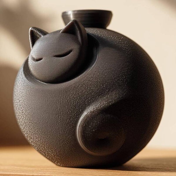 3D Herdenkingsurn Kat