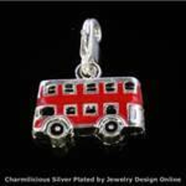 Be-Charmed Losse Verzilverde Charm Dubbeldekker