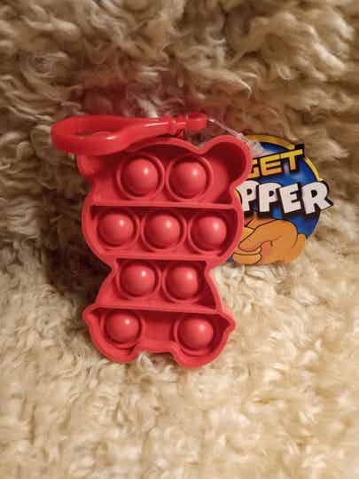 Fidget Popit Sleutelhanger Beertje