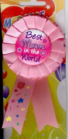 Medaille Rozet Best Mum in the World