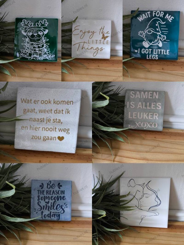 Gepersonaliseerde tegeltjes