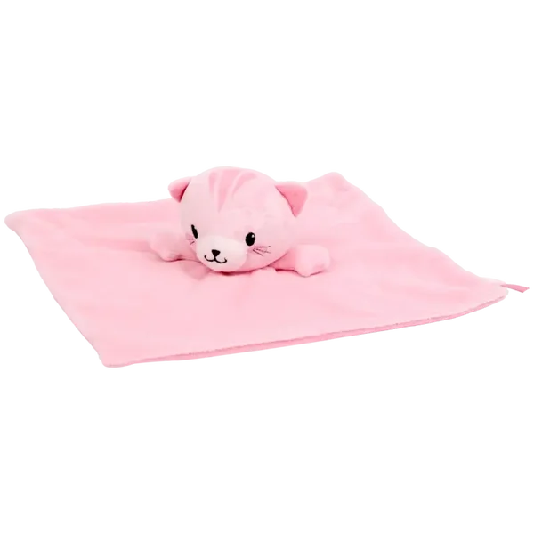 Knuffeldoekje beertje roze bedrukt met naam