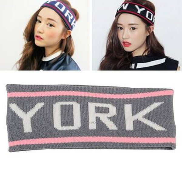 Haarband New York Grijs