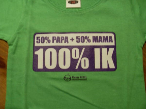 50% Mama + 50% Papa 100%Ik  68 en 74