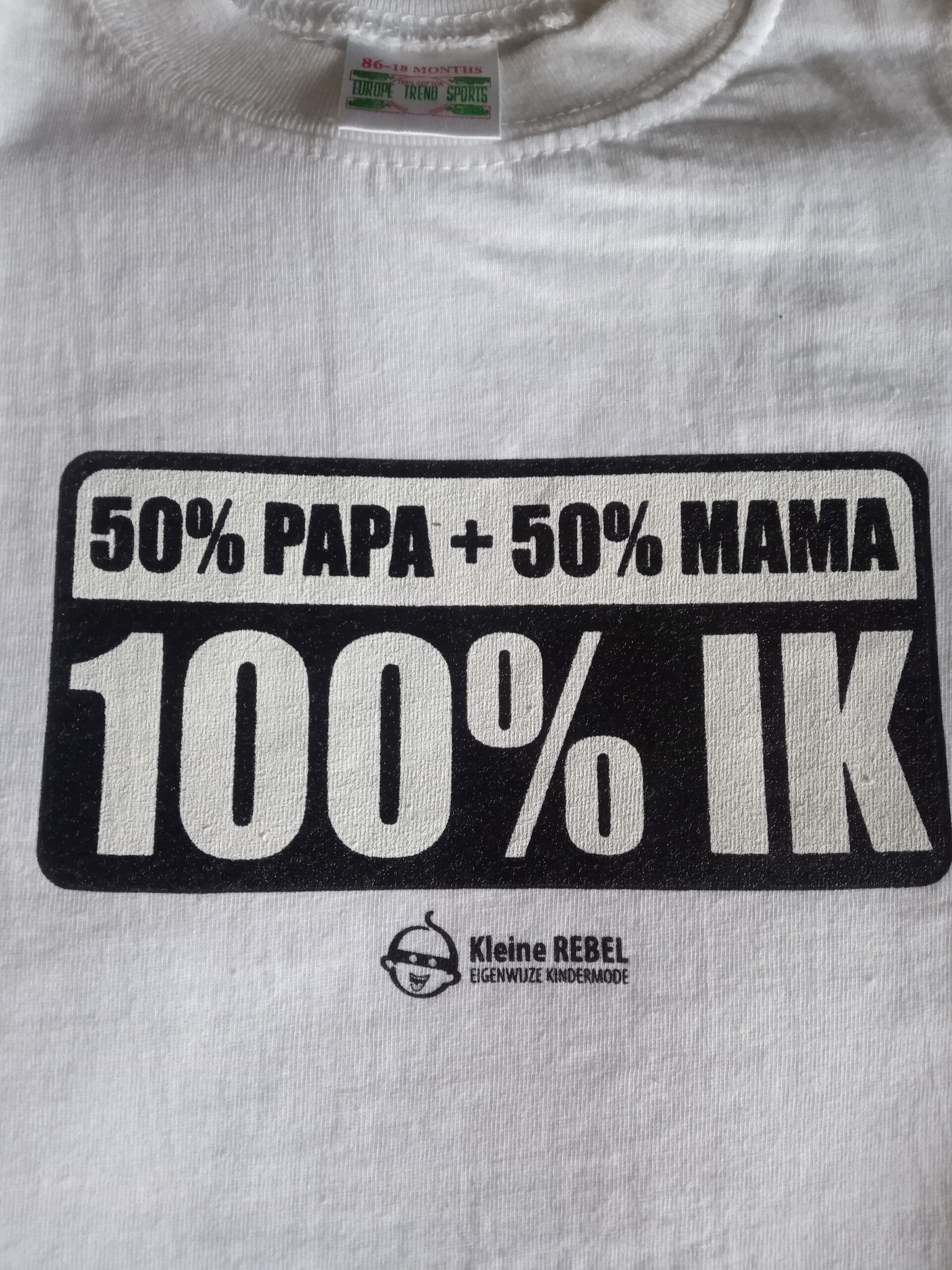 50% Mama + 50% Papa 100% Ik  86