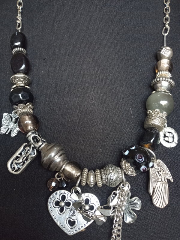 Fantasie Collier Zwarte Engel