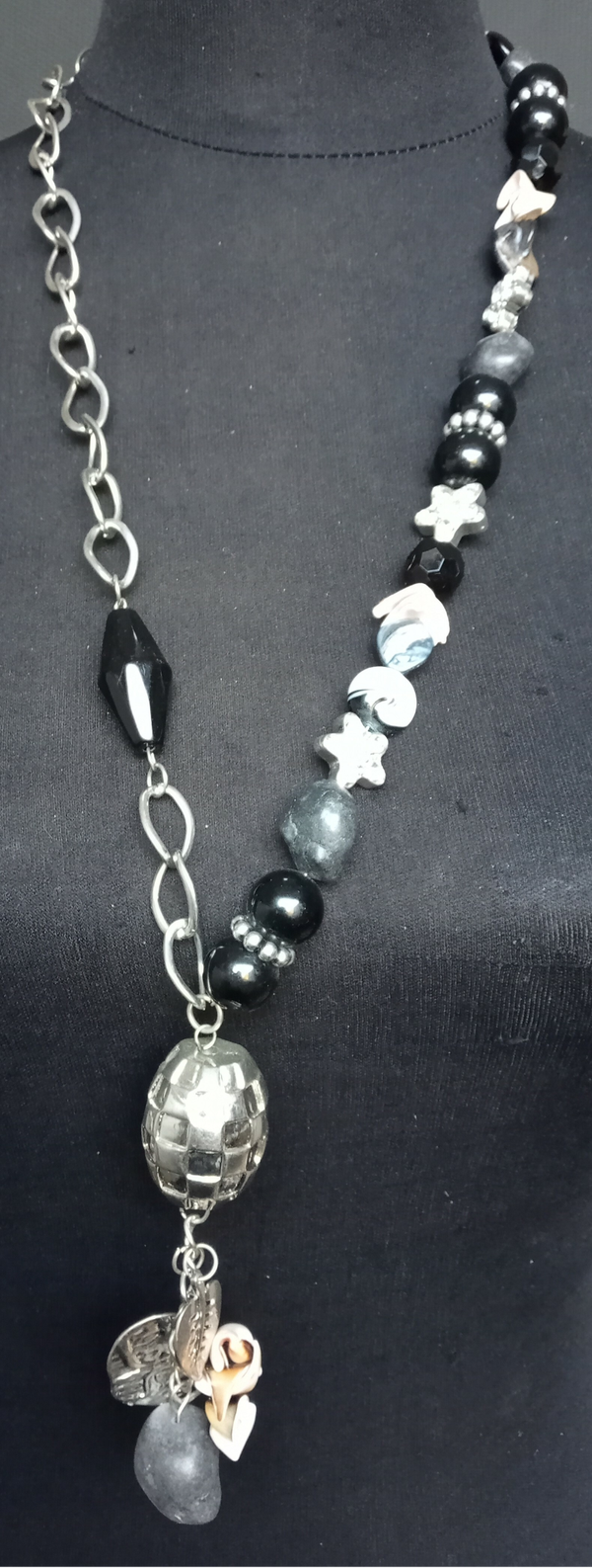 Fantasie Collier Schelpen Zwart