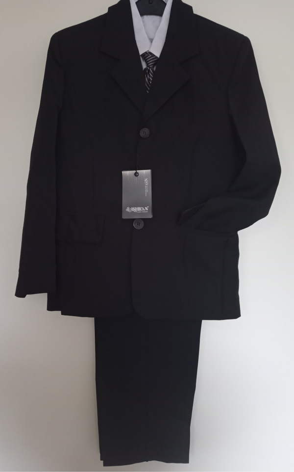 Zwarte 3 delig Kinder Kostuum 152-158