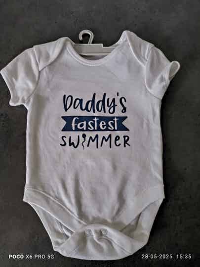 Daddy's Fastest Swimmer 62/68 incl porto