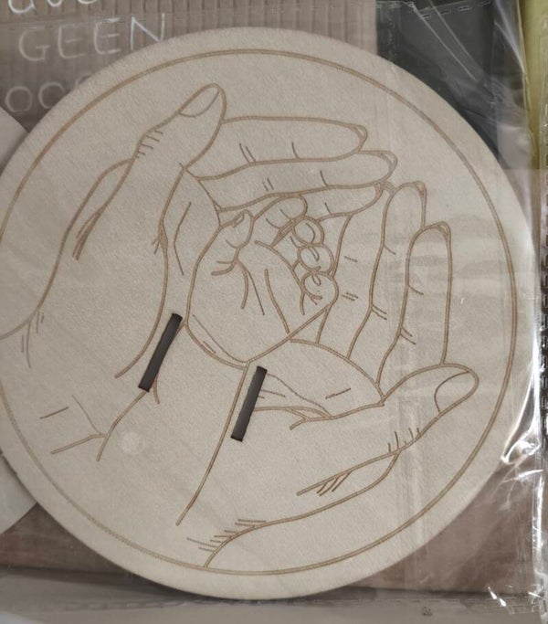 Gepersonaliseerde Geboorte bordje/houten plaque