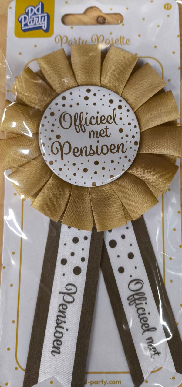 Medaille/Rozet officieel met pensioen