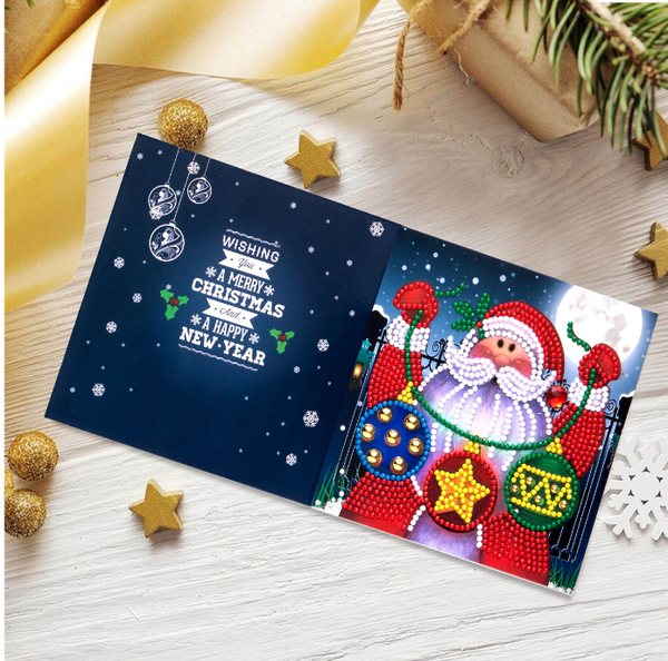 Diamond Painting Kerstkaart Christmasballs