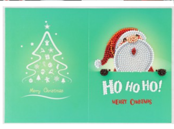 Diamond Painting Kerstkaart HoHo 18x13
