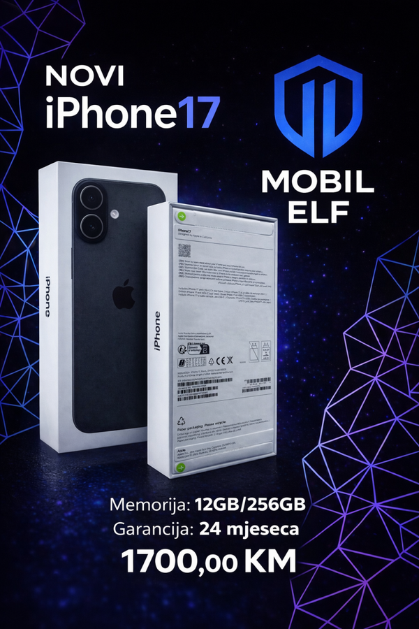 Iphone 17 256GB CRNA