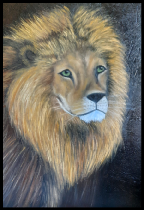 Le roi des animaux  50 X 70 CM