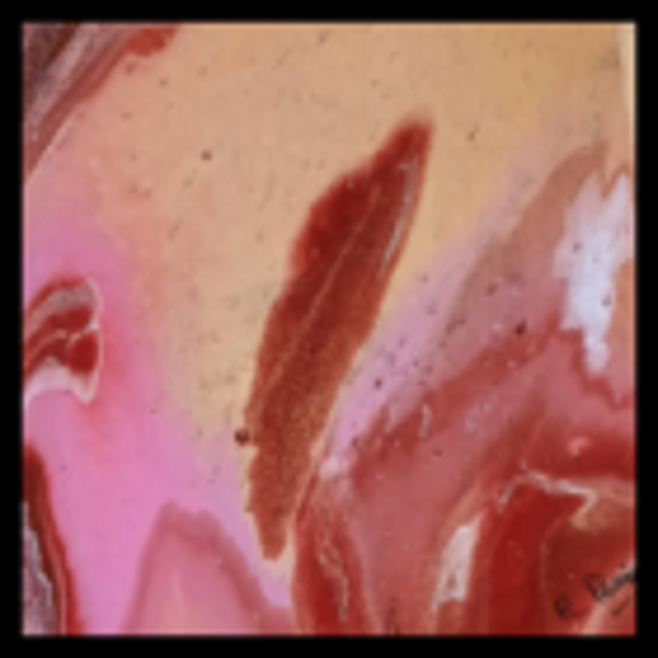 Tableau "POURING" 20 X 20 CM