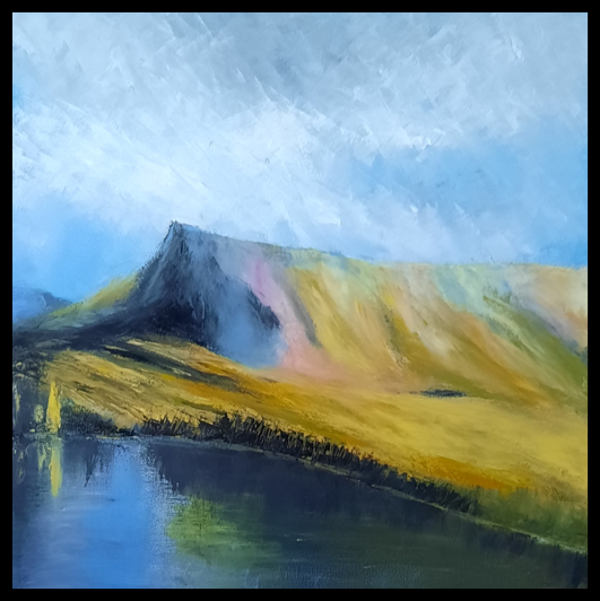 Tableau "Le Lac" 40 X 40 CM