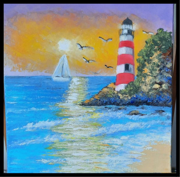 Le phare 40 X 40 CM