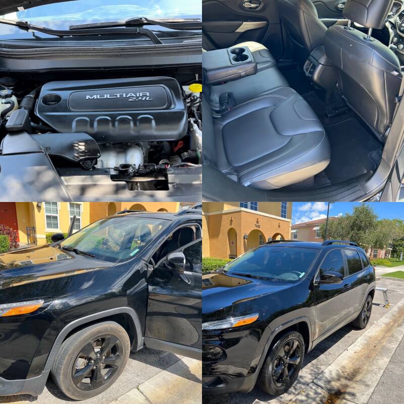 Black Jeep engine bay, leather interior, and exterior detailing by Xtreme Pro Detailers