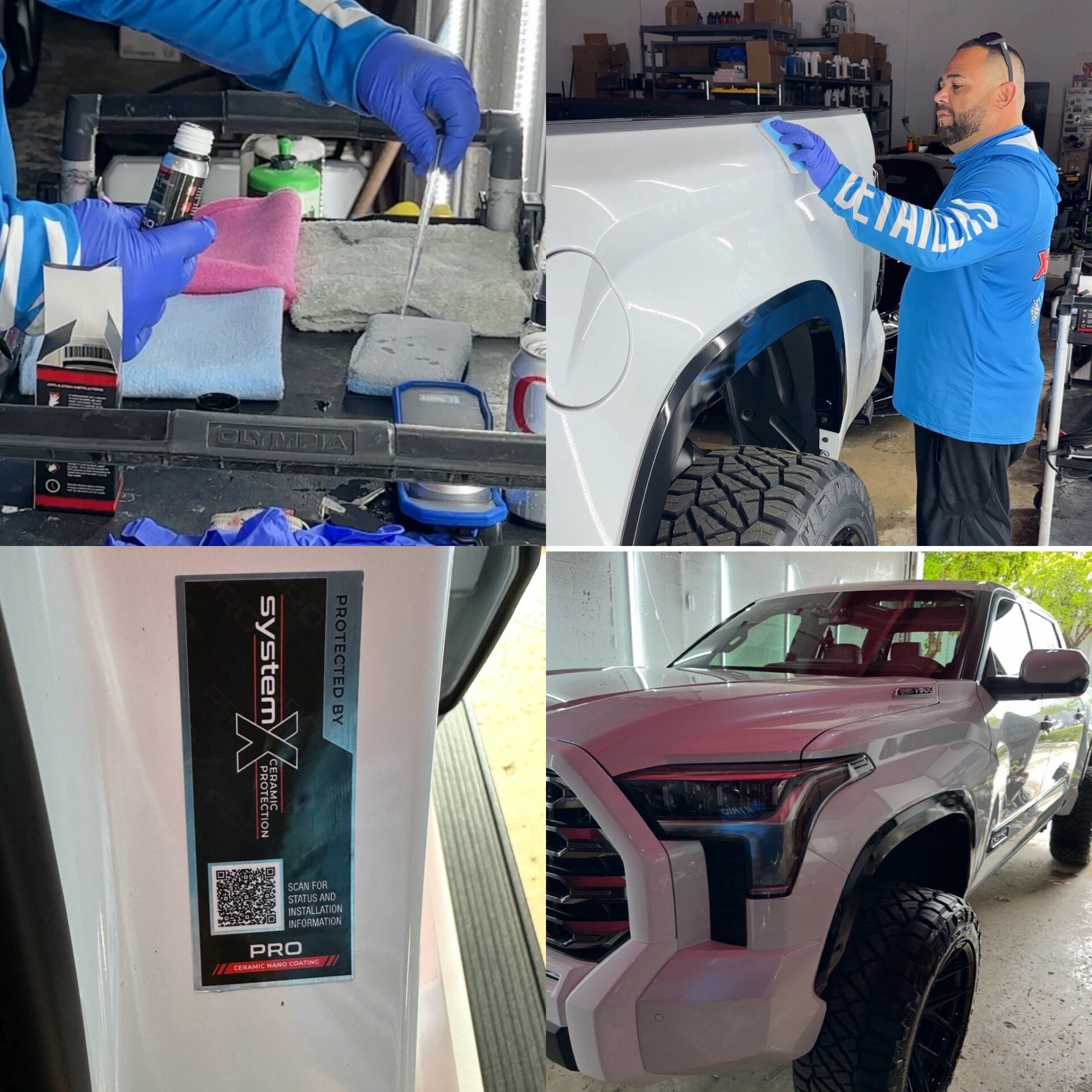 Professional ceramic coating application in Miami