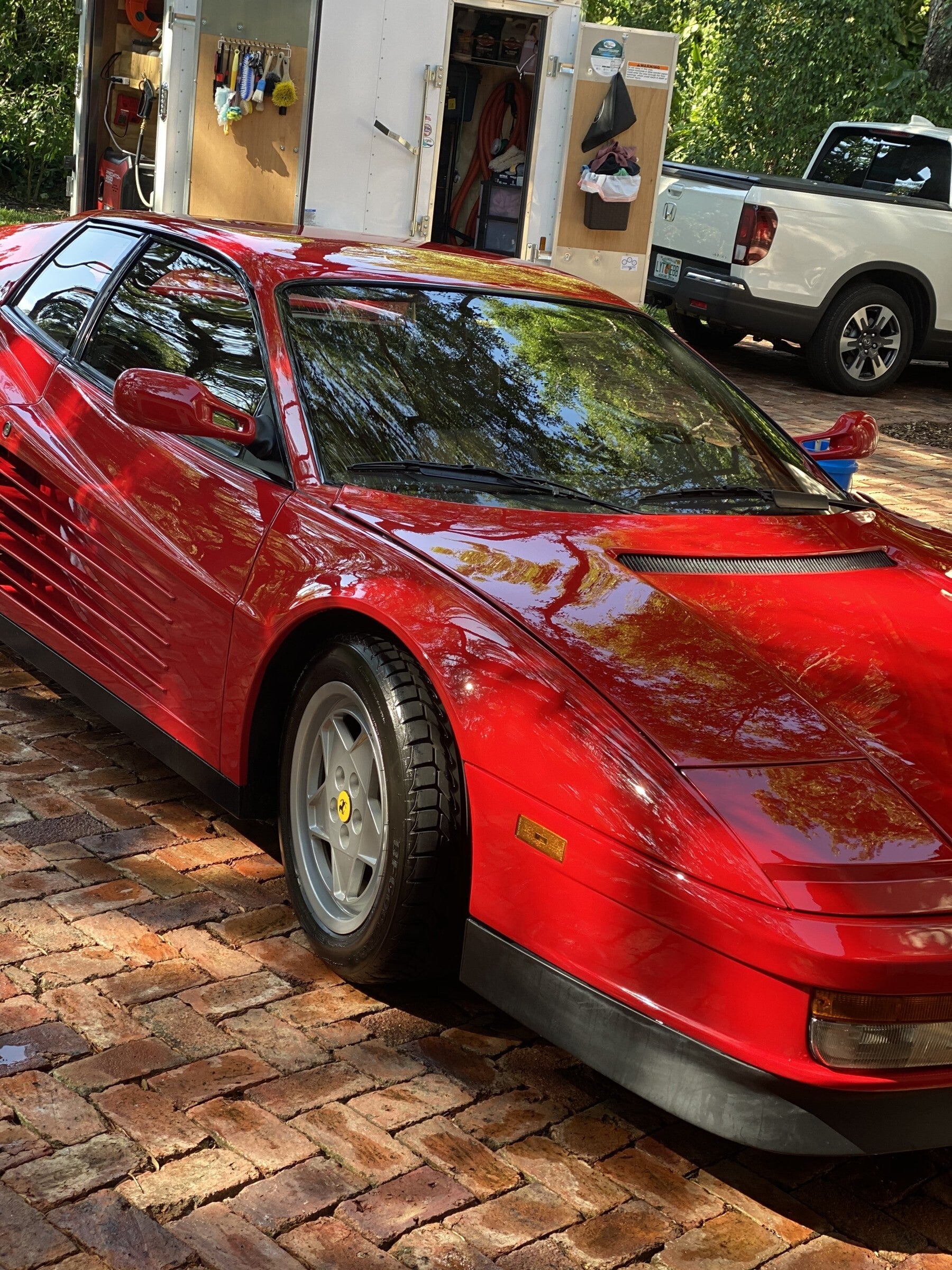 Ferrari Testarossa detailed by Xtreme Pro Detailers in Miami