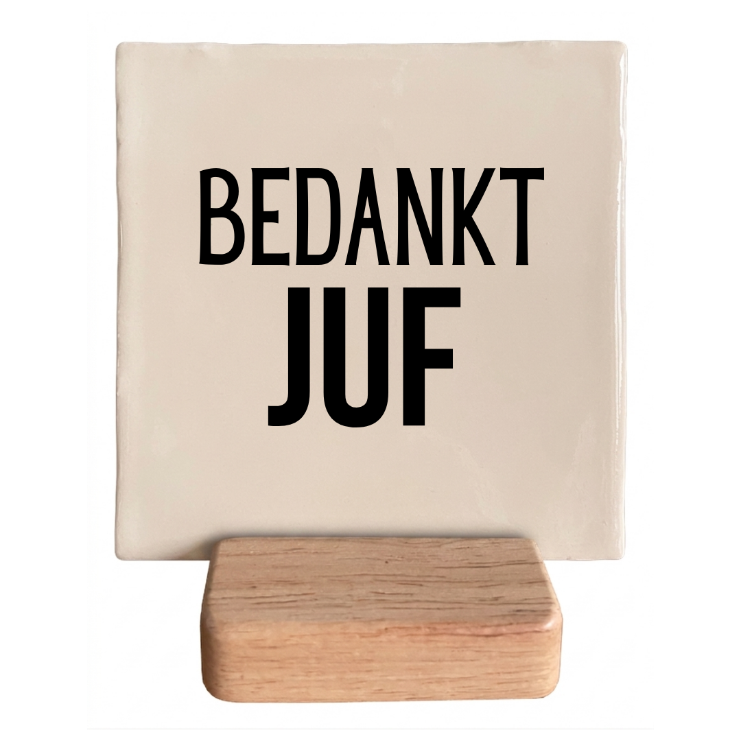 Bedankt juf