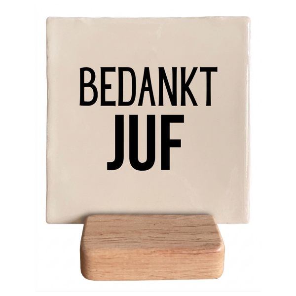 Bedankt juf