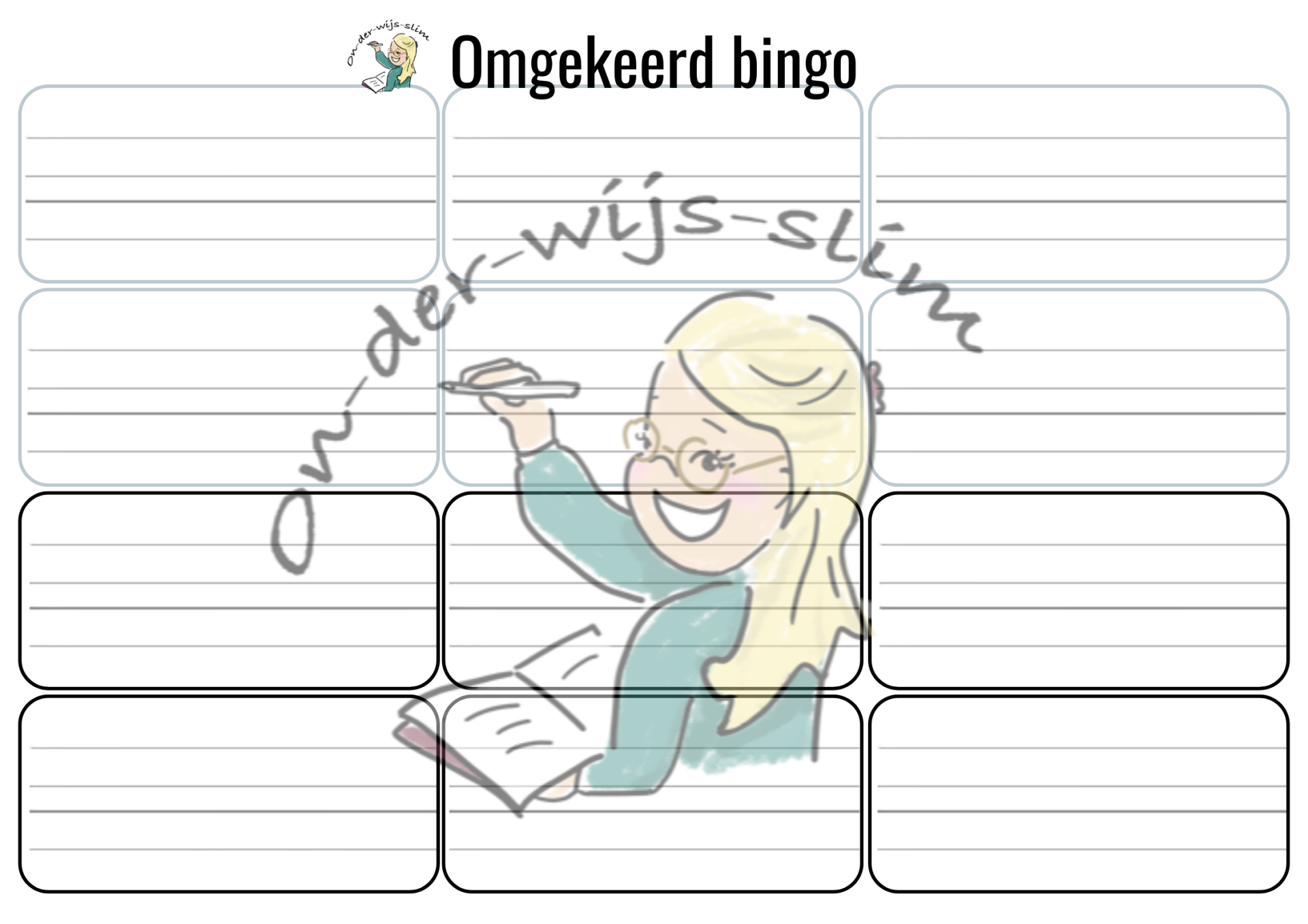 Omgekeerd bingo