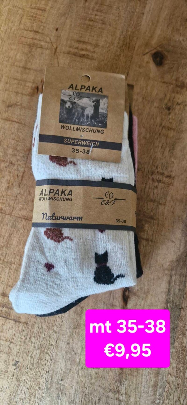 Warme sokken met alpacawol 35-38