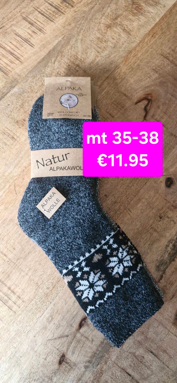 Warme sokken met alpacawol 35-38