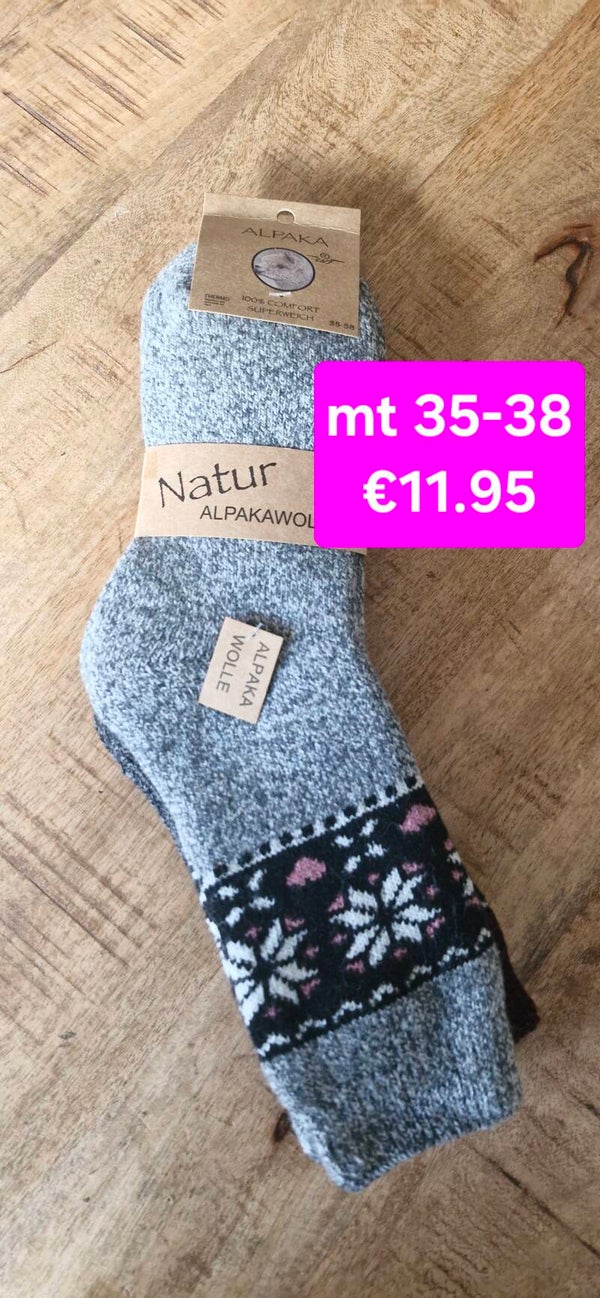 Warme sokken met alpacawol 35-38